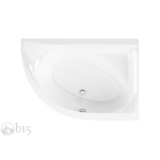 Ванна акрилова Radaway Mistra 170x110 права в комплекті з ніжками та сифоном WA1-07-170x110PS