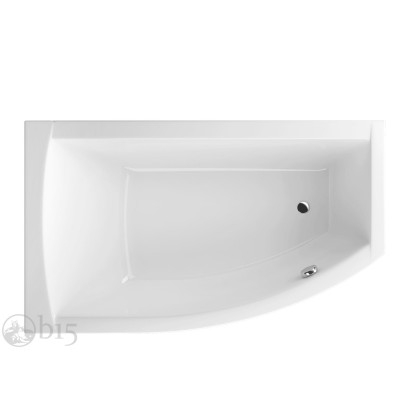 Ванна акрилова Radaway Sitera 150x85 в комплекті з ніжками та сифоном / ліва WA1-32-150x085LS