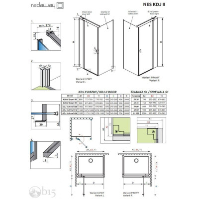 Душова кабіна RADAWAY Nes Black KDJ II 80x100x200 10032080-54-01R+10039100-01-01 Душова кабіна RADAWAY Nes Black KDJ II 80x100x200 10032080-54-01R+10039100-01-01