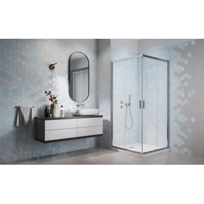Душова кабіна RADAWAY Alienta C 90x90x190 скло прозоре + Піддон RADAWAY Rodos С Compact + сифон 690 Душова кабіна RADAWAY Alienta C 90x90x190 скло прозоре + Піддон RADAWAY Rodos С Compact + сифон 690