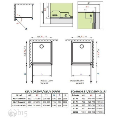 Душова кабіна RADAWAY Nes Black KDJ I 90x90x200 10022090-54-01L+10039090-01-01 Душова кабіна RADAWAY Nes Black KDJ I 90x90x200 10022090-54-01L+10039090-01-01