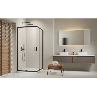 Душевая кабина 90x90 RADAWAY Alienta Black C стекло прозрачное 10239090-54-01 Душевая кабина 90x90 RADAWAY Alienta Black C стекло прозрачное 10239090-54-01
