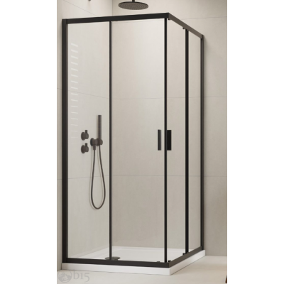 Душевая кабина 90x90 RADAWAY Alienta Black C стекло прозрачное 10239090-54-01