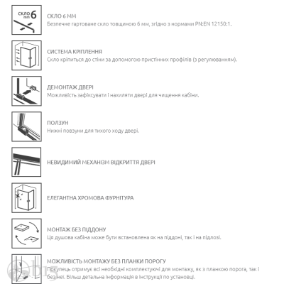 Душевая кабина RADAWAY Idea Black KDS 110Rx90L 10115110-54-01R+10117090-01-01