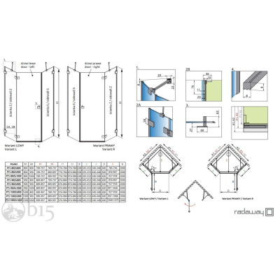 Душова кабіна RADAWAY Essenza Pro PTJ 100x100x20010100000-01-01L+10100300-01-01 Душова кабіна RADAWAY Essenza Pro PTJ 100x100x20010100000-01-01L+10100300-01-01
