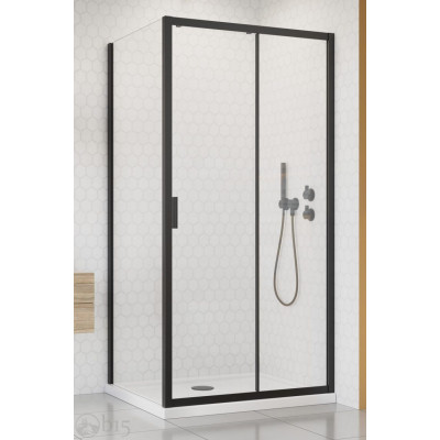Душевая кабина RADAWAY Alienta Black DWJ+S 100x80x190 стекло прозрачное 10260100-54-01+10270080-54-01