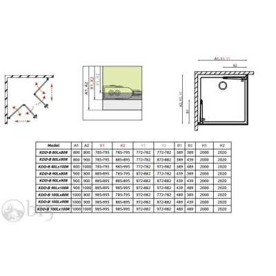 Душова кабіна RADAWAY Essenza KDD-B 90Lx90Rx200 385071-01-01L+385071-01-01R Душова кабіна RADAWAY Essenza KDD-B 90Lx90Rx200 385071-01-01L+385071-01-01R