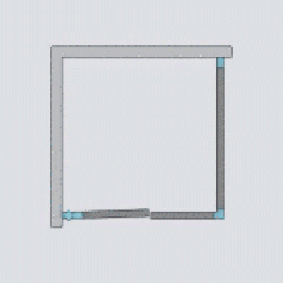 Душевая кабина RADAWAY Carena KDJ 100Lx80x195 134432-01-01NL