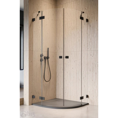 Душова кабіна RADAWAY Essenza Pro Black PDD 100Lx80Rx200 10095100-54-01L+10095080-54-01R