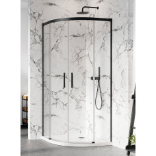 Душевая кабина RADAWAY Idea Black PDD 100x100x200 стекло прозрачное черный профиль 387139-01-01 + 387142-54-01