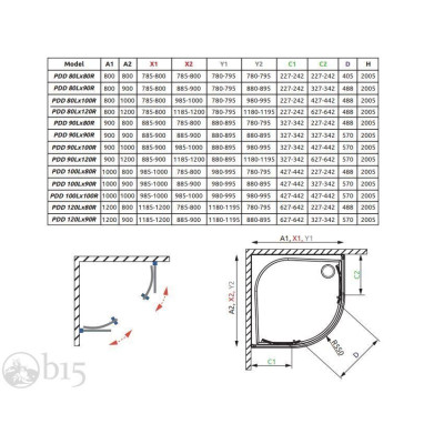 Душевая кабина RADAWAY Idea Black PDD 100x100x200 стекло прозрачное черный профиль 387139-01-01 + 387142-54-01 Душевая кабина RADAWAY Idea Black PDD 100x100x200 стекло прозрачное черный профиль 387139-01-01 + 387142-54-01