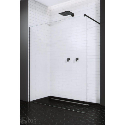 Душевая перегородка RADAWAY Modo New Black II 135 см. профиль черный 389135-54-01