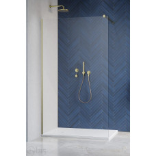 Душова перегородка RADAWAY Modo New Brushed Gold II 130 см. 389134-99-01