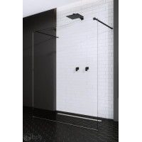 Душова перегородка RADAWAY Modo New Black I 140 см. профіль чорний 388144-54-01