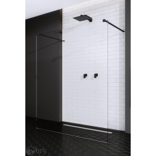 Душевая перегородка RADAWAY Modo New Black I 140 см. профиль черный 388144-54-01