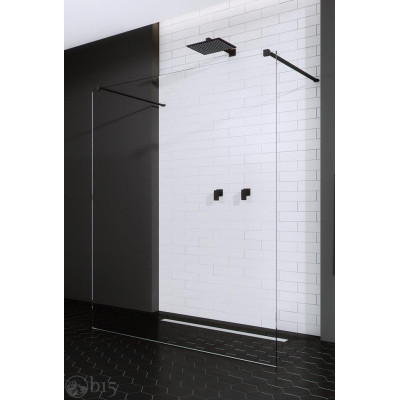 Душевая перегородка RADAWAY Modo New Black I 140 см. профиль черный 388144-54-01