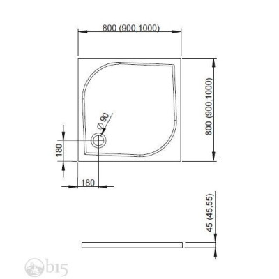 Душевой поддон RADAWAY Delos C 90x90 SDC0909-01 Душевой поддон RADAWAY Delos C 90x90 SDC0909-01