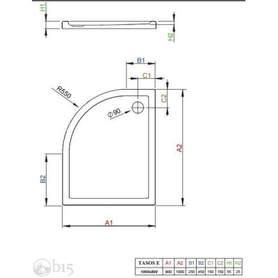 Душевой поддон RADAWAY Tasos E 100x80 STE1086-30L Душевой поддон RADAWAY Tasos E 100x80 STE1086-30L