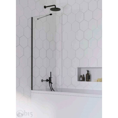 Стеклянная шторка для ванны RADAWAY Idea Black PNJ 60 см стекло прозрачное 10001060-54-01