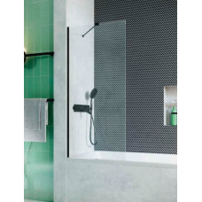 Скляна шторка для ванни RADAWAY Modo New Black PNJ 50 см скло прозоре 10006050-54-01