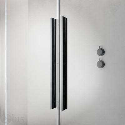 Душевая дверь RADAWAY Furo Brushed GunMetal DWD 150 см стекло прозрачное 10108413-92-01+10111367-01-01