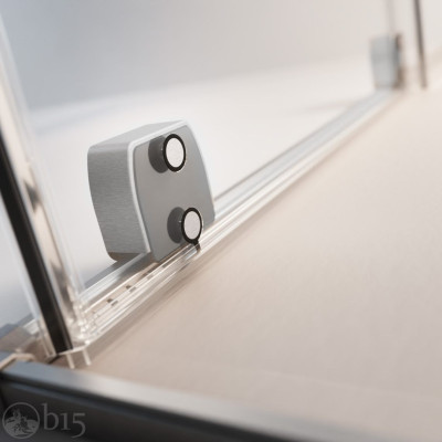 Душевая дверь RADAWAY Furo Brushed Nickel DWJ 140 см левая стекло прозрачное 10107722-91-01L+10110680-01-01