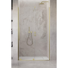 Душевая дверь RADAWAY Furo Brushed Gold DWJ 140 см правая стекло прозрачное 10107722-99-01R+10110680-01-01