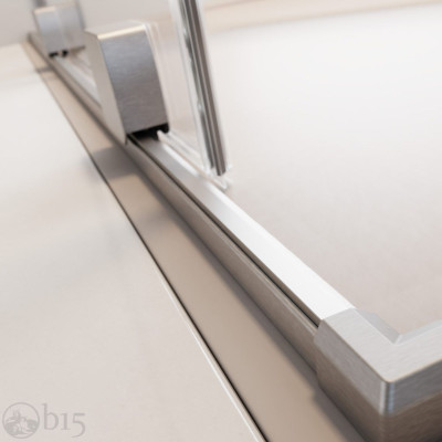 Душевая дверь RADAWAY Furo Brushed Nickel DWJ 150 см левая стекло прозрачное 10107772-91-01L+10110730-01-01