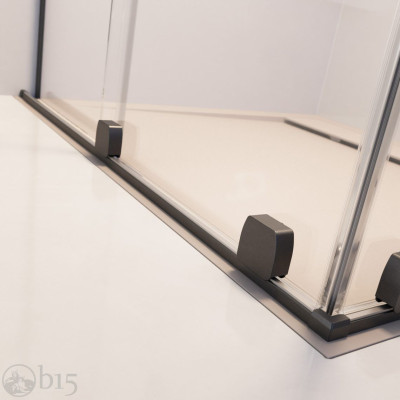 Душевая дверь RADAWAY Furo Brushed GunMetal DWJ 110 см правая стекло прозрачное 10107572-92-01R+10110530-01-01