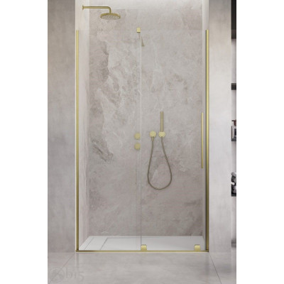 Душевая дверь RADAWAY Furo Brushed Gold DWJ 160 см левая стекло прозрачное 10107822-99-01L+10110780-01-01