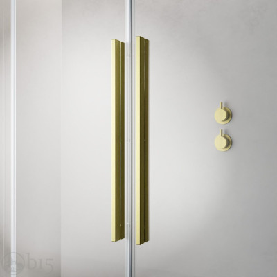Душевая дверь RADAWAY Furo Brushed Gold DWJ 160 см правая стекло прозрачное 10107822-99-01R+10110780-01-01