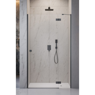 Душевая дверь RADAWAY Essenza Brushed GunMetal DWJ 130 см 1385017-92-01R