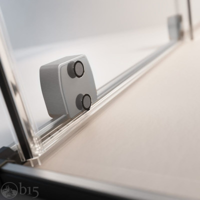Душові двері RADAWAY Furo Brushed GunMetal DWJ 140 см права скло прозоре 10107722-92-01R+10110680-01-01