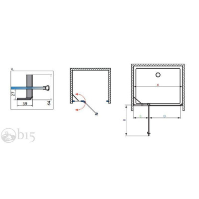 Душевая дверь RADAWAY Nes Black DWJ II 110 см 10036110-54-01R Душевая дверь RADAWAY Nes Black DWJ II 110 см 10036110-54-01R