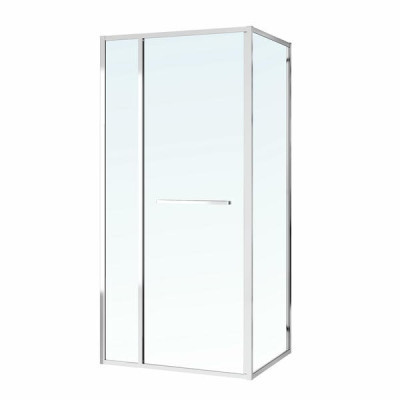 CRUZE душевая кабина 90*90*200см, тип двери COME IN, хромированный профиль, прозрачное стекло