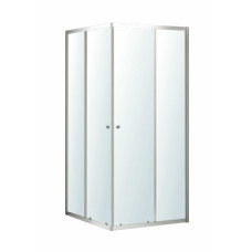 GABOR CC душевая кабина 90*90*190см, квадратная, раздвижная, профиль хром, стекло прозрачное
