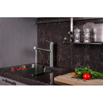 PIVOT LSS смеситель для кухни, сталь, 40 мм. PIVOT LSS смеситель для кухни, сталь, 40 мм.