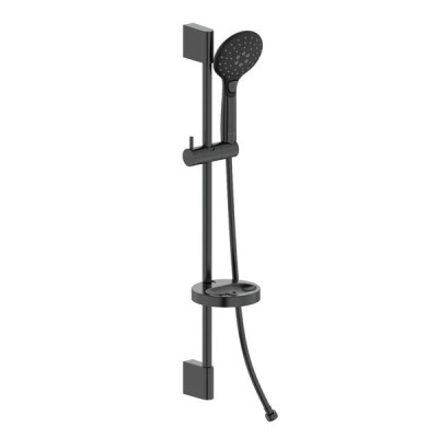 CASCADA B45 гарнитур душевой, лейка 110мм, 3 режима, штанга 72 см, шланг PVC 150см, мыльница, de la noche