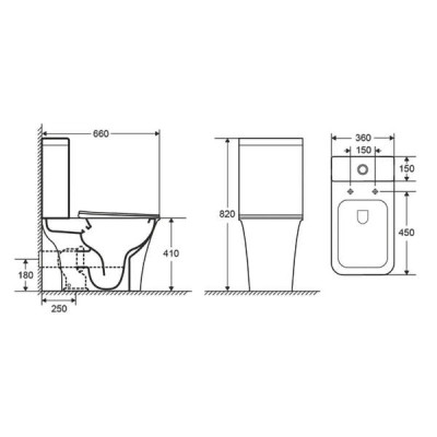 ELANTA Rimless напольный унитаз не пристенный 66*36*82 см, гор. выпуск, бачок 3/4,5л, нижний подвод, сиденье Duroplast Slim slow-closing ELANTA Rimless напольный унитаз не пристенный 66*36*82 см, гор. выпуск, бачок 3/4,5л, нижний подвод, сиденье Duroplast Slim slow-closing