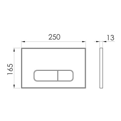 IMPRESE i7110, кнопка змиву, білий глянець, вставка з акрилу IMPRESE i7110, кнопка змиву, білий глянець, вставка з акрилу