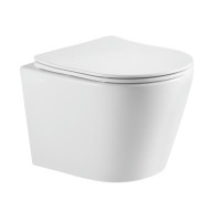 DOBRY унитаз подвесной (48,5*36*36,5 см, twist, сиденье duroplast)