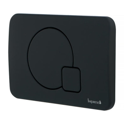 IMPRESE i7115, кнопка змиву, чорний soft-touch, пластик