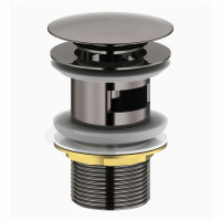 BRENTA клапан донный Pop-up, графитовый хром