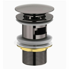 BRENTA клапан донний Pop-up, графітовий хром