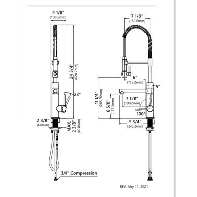 Смеситель кухонный KPF-1603 Смеситель кухонный KPF-1603