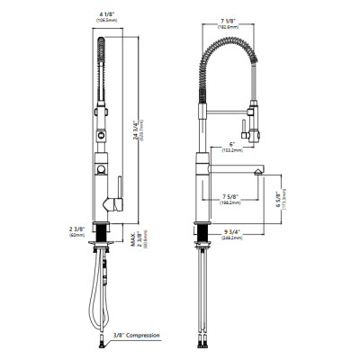 Смеситель кухонный KPF-1603 Смеситель кухонный KPF-1603