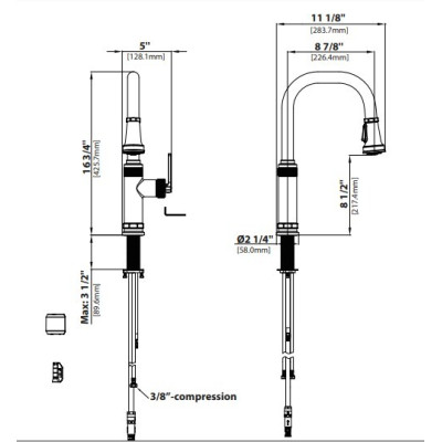 Смеситель кухонный KPF-4102 Смеситель кухонный KPF-4102