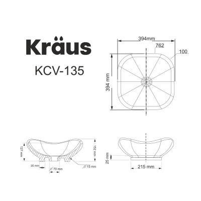 Умивальник керамічний KCV-135