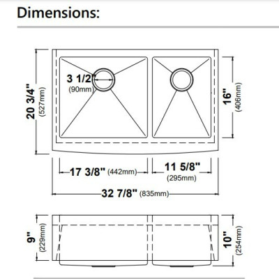 Двойная кухонная мойка Precision™ Двойная кухонная мойка Precision™