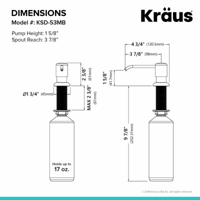 Дозатор для моющего средства KSD-53 Дозатор для моющего средства KSD-53
